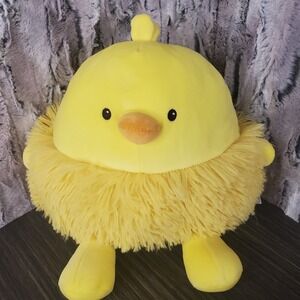 Soft Yellow Plush Chick Animal Adventure Squeeze with Love Stuffed Animal